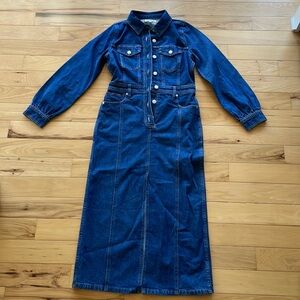 Madewell Denim Midi Shirtdress dress